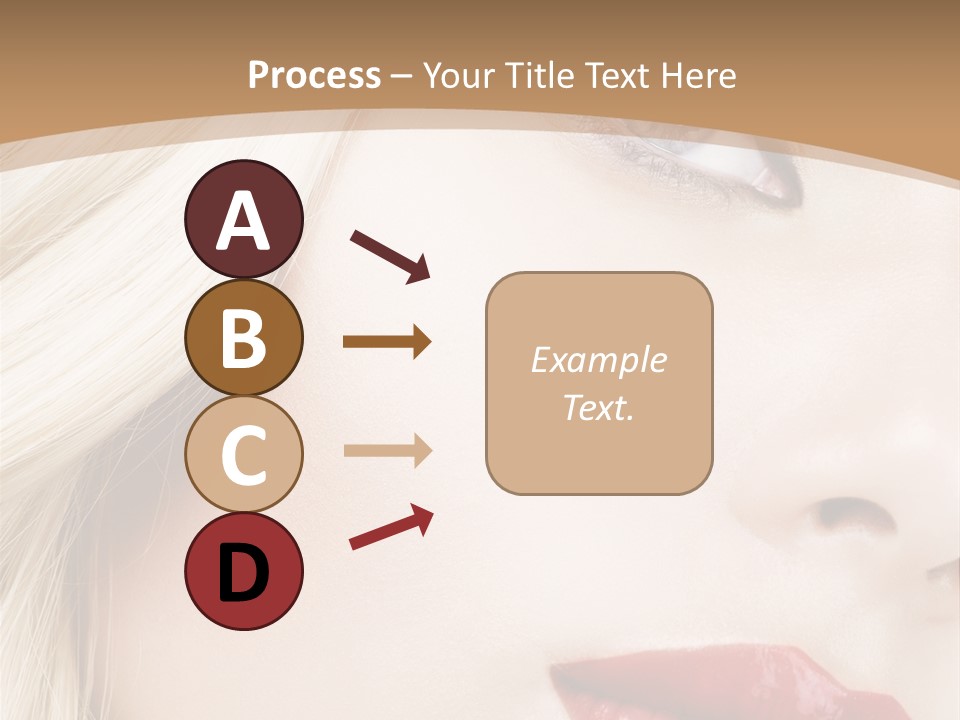 A Woman With A Red Lipstick On Her Lips PowerPoint Template
