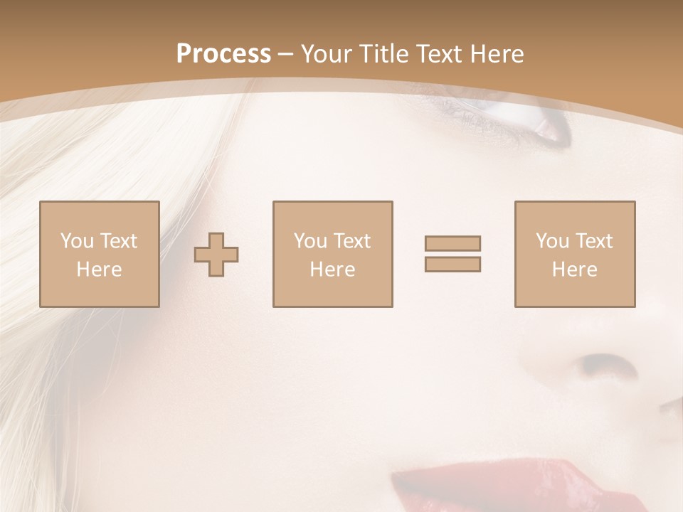 A Woman With A Red Lipstick On Her Lips PowerPoint Template