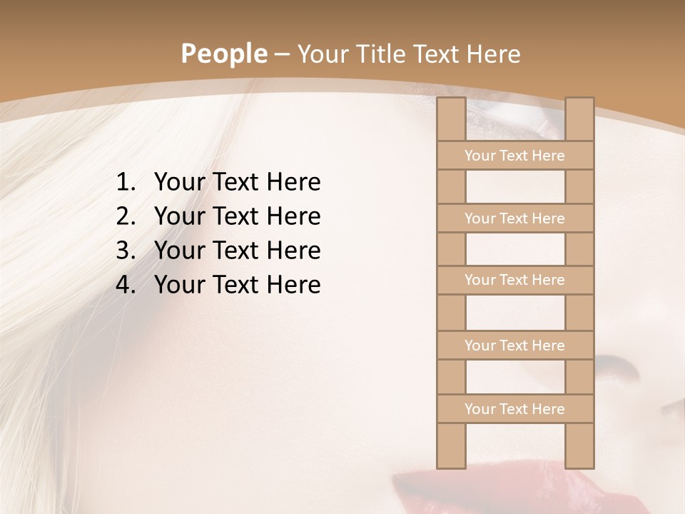 A Woman With A Red Lipstick On Her Lips PowerPoint Template