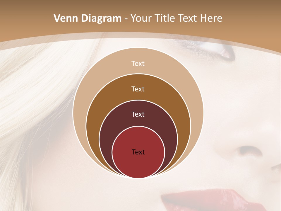A Woman With A Red Lipstick On Her Lips PowerPoint Template