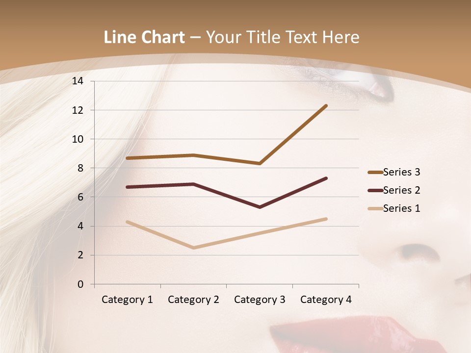 A Woman With A Red Lipstick On Her Lips PowerPoint Template