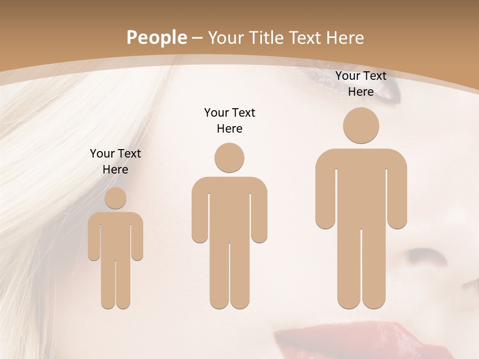 A Woman With A Red Lipstick On Her Lips PowerPoint Template