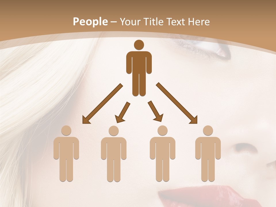 A Woman With A Red Lipstick On Her Lips PowerPoint Template