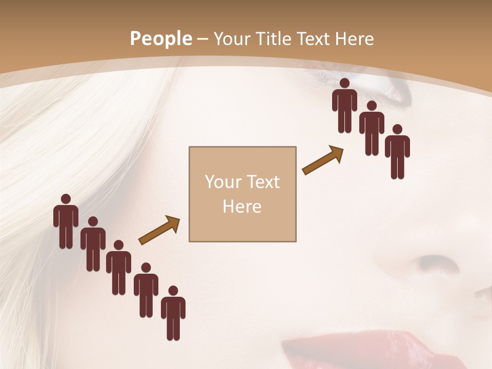 A Woman With A Red Lipstick On Her Lips PowerPoint Template