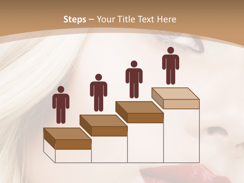 A Woman With A Red Lipstick On Her Lips PowerPoint Template