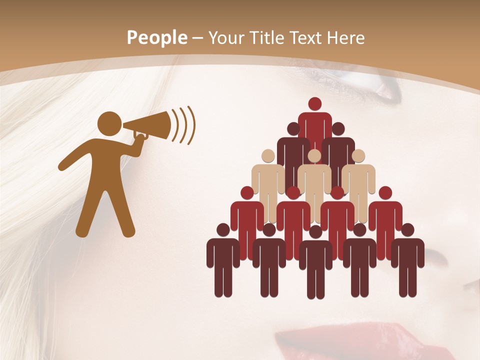 A Woman With A Red Lipstick On Her Lips PowerPoint Template