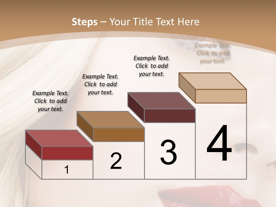 A Woman With A Red Lipstick On Her Lips PowerPoint Template