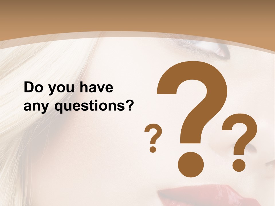 A Woman With A Red Lipstick On Her Lips PowerPoint Template