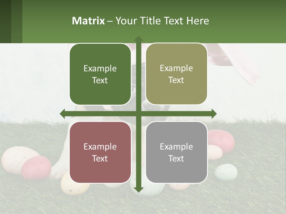 A Small Dog Wearing A Pink Bunny Costume PowerPoint Template