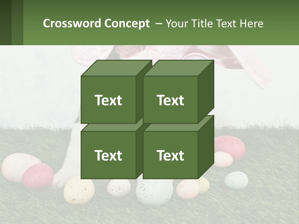 A Small Dog Wearing A Pink Bunny Costume PowerPoint Template