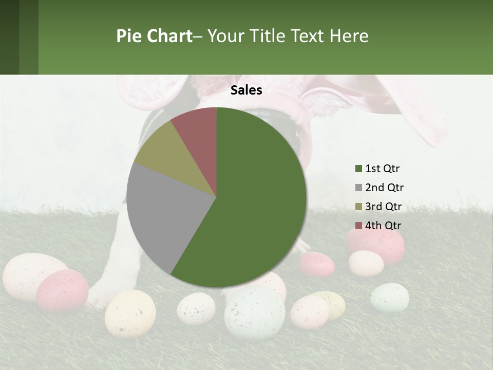 A Small Dog Wearing A Pink Bunny Costume PowerPoint Template