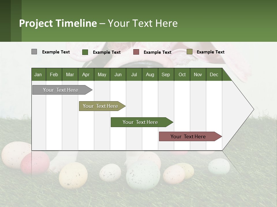 A Small Dog Wearing A Pink Bunny Costume PowerPoint Template