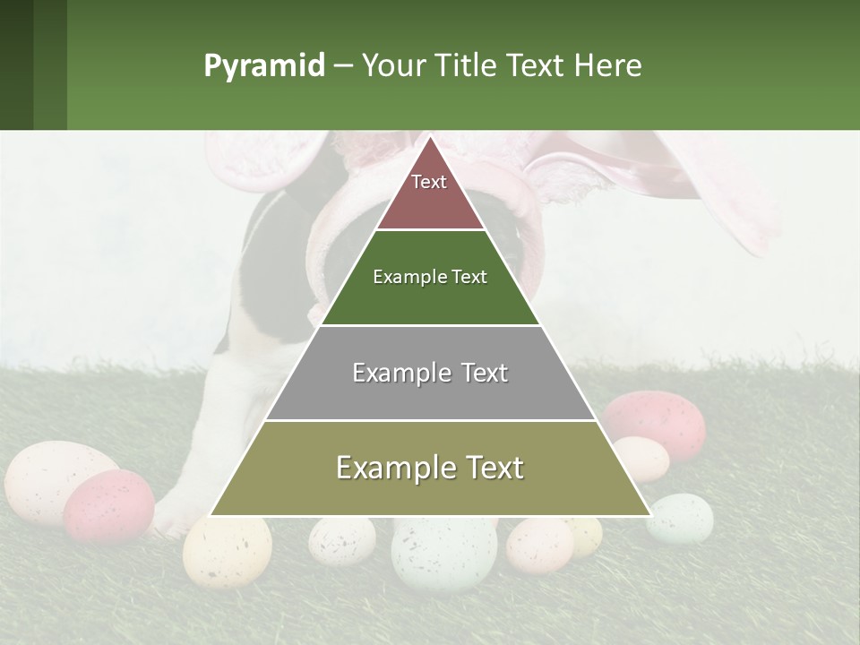 A Small Dog Wearing A Pink Bunny Costume PowerPoint Template