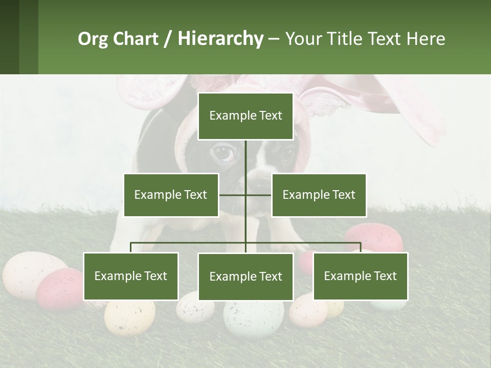 A Small Dog Wearing A Pink Bunny Costume PowerPoint Template