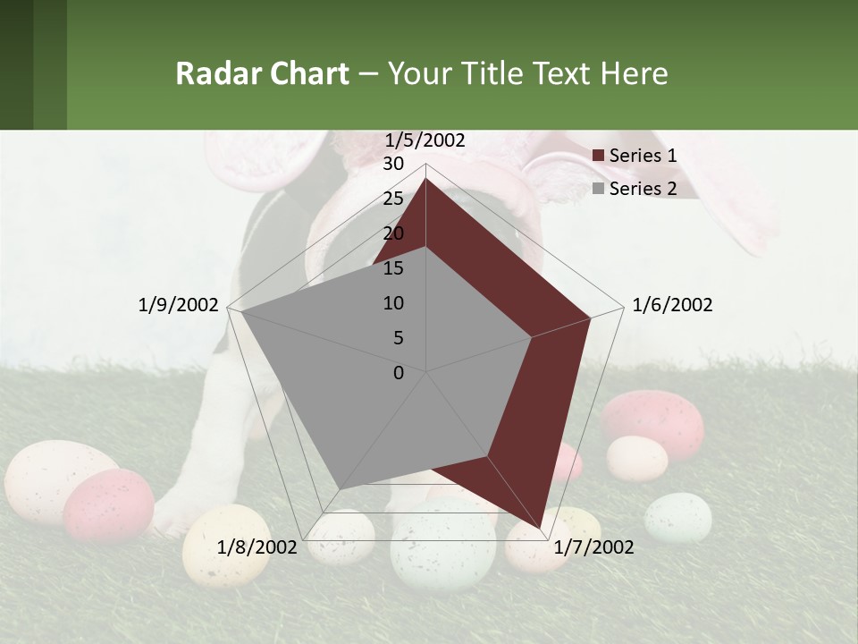 A Small Dog Wearing A Pink Bunny Costume PowerPoint Template