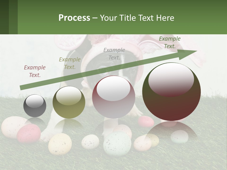 A Small Dog Wearing A Pink Bunny Costume PowerPoint Template