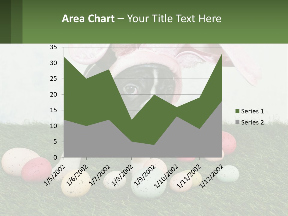 A Small Dog Wearing A Pink Bunny Costume PowerPoint Template