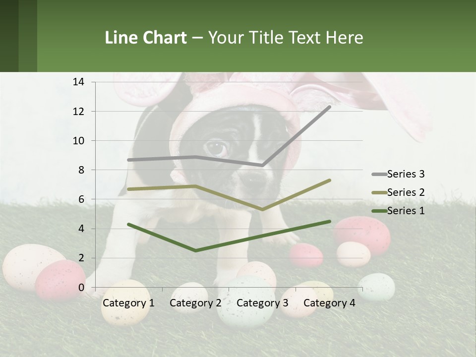A Small Dog Wearing A Pink Bunny Costume PowerPoint Template