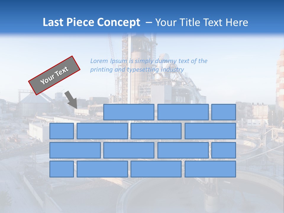 A Power Plant With A Blue Sky In The Background PowerPoint Template