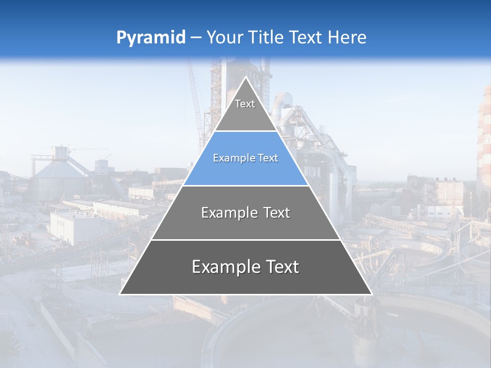 A Power Plant With A Blue Sky In The Background PowerPoint Template