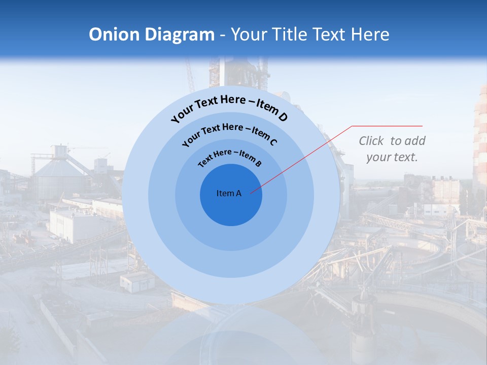 A Power Plant With A Blue Sky In The Background PowerPoint Template
