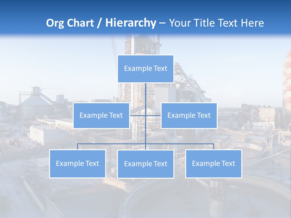 A Power Plant With A Blue Sky In The Background PowerPoint Template