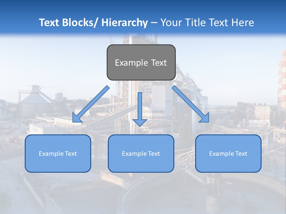 A Power Plant With A Blue Sky In The Background PowerPoint Template