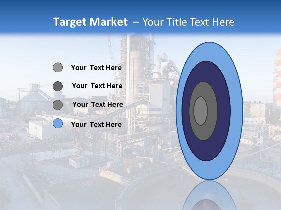 A Power Plant With A Blue Sky In The Background PowerPoint Template