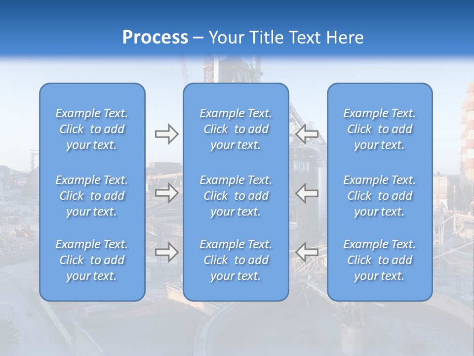 A Power Plant With A Blue Sky In The Background PowerPoint Template
