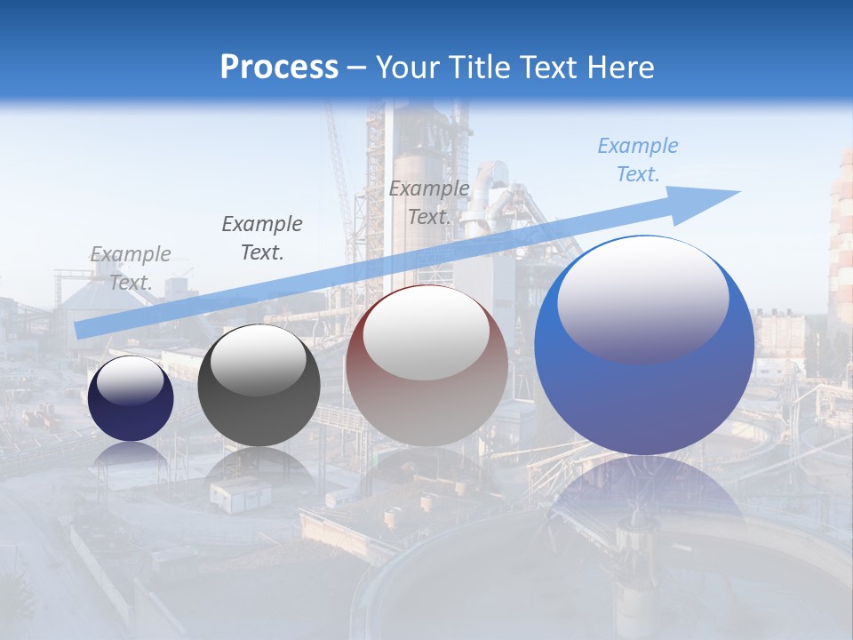 A Power Plant With A Blue Sky In The Background PowerPoint Template