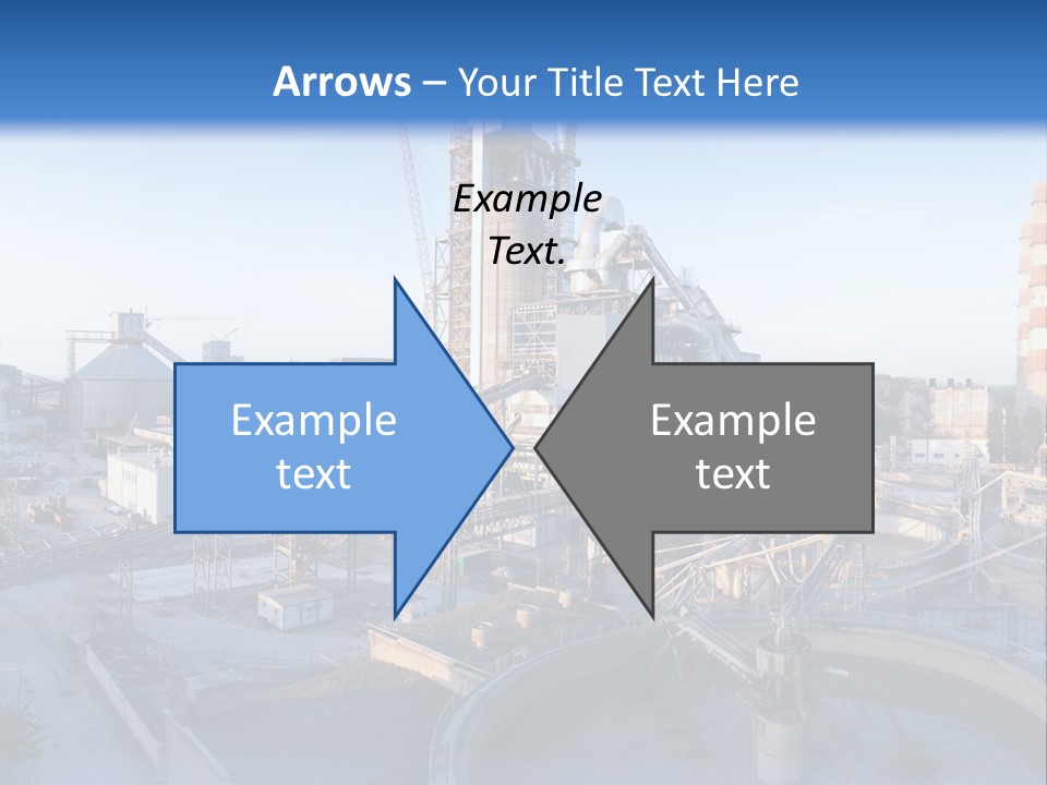 A Power Plant With A Blue Sky In The Background PowerPoint Template