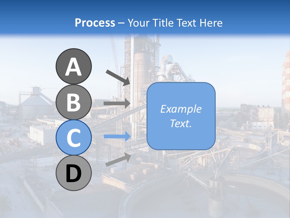 A Power Plant With A Blue Sky In The Background PowerPoint Template