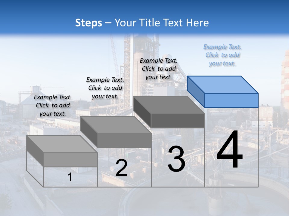 A Power Plant With A Blue Sky In The Background PowerPoint Template