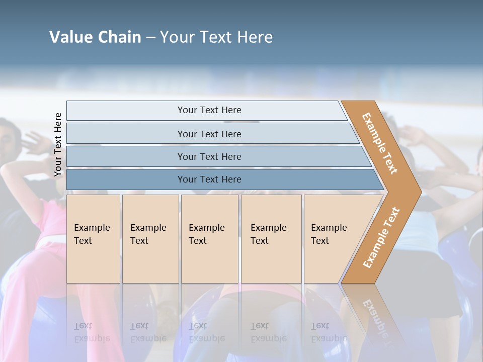 A Group Of People Sitting On Exercise Balls In A Gym PowerPoint Template