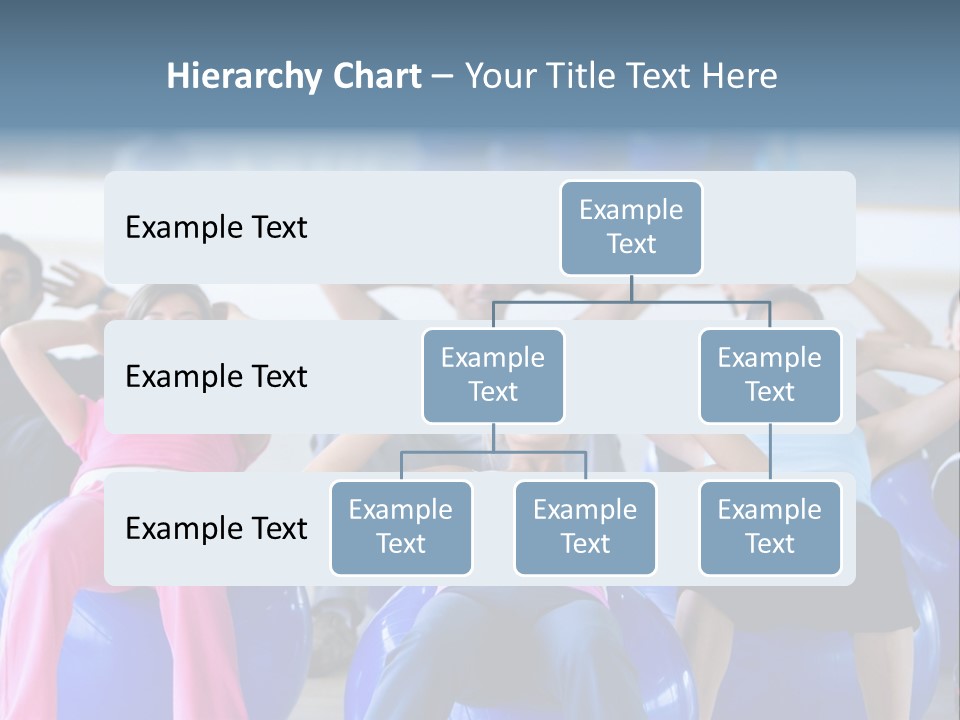 A Group Of People Sitting On Exercise Balls In A Gym PowerPoint Template