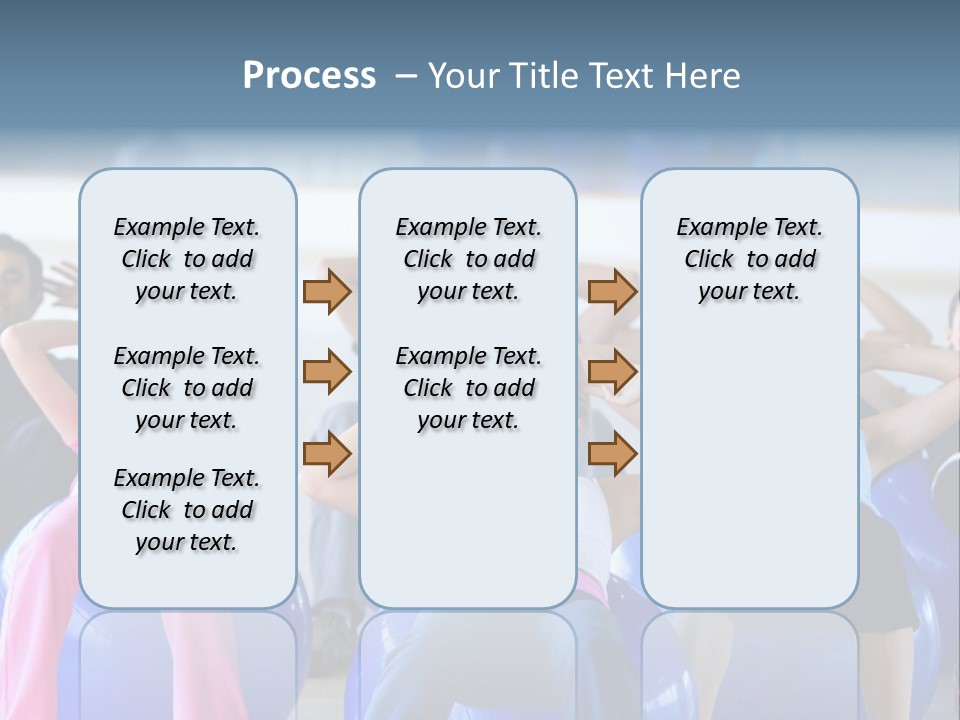 A Group Of People Sitting On Exercise Balls In A Gym PowerPoint Template