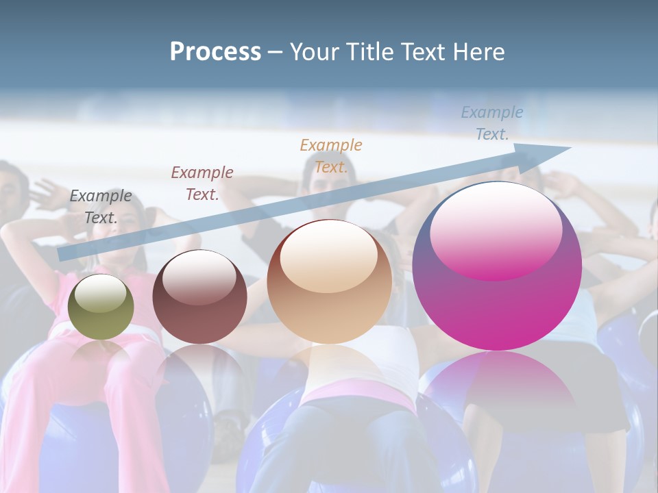 A Group Of People Sitting On Exercise Balls In A Gym PowerPoint Template