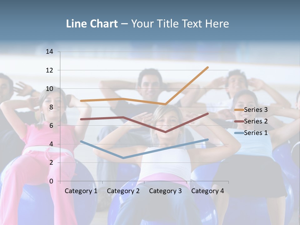 A Group Of People Sitting On Exercise Balls In A Gym PowerPoint Template