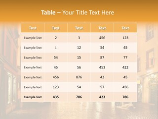 A City Street Filled With Lots Of Lights PowerPoint Template