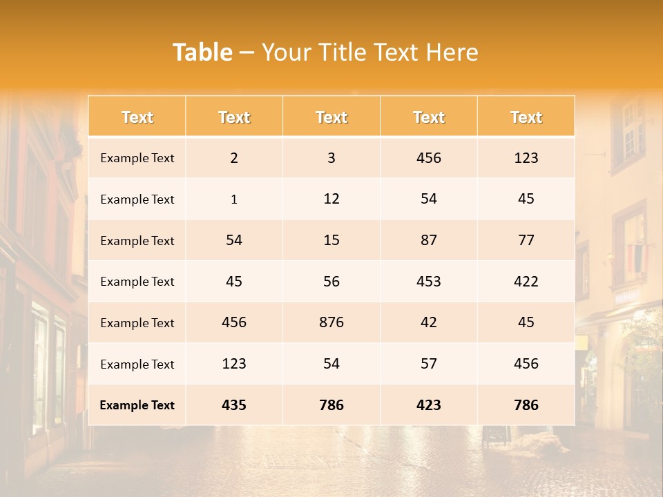 A City Street Filled With Lots Of Lights PowerPoint Template