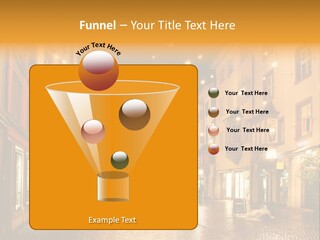 A City Street Filled With Lots Of Lights PowerPoint Template