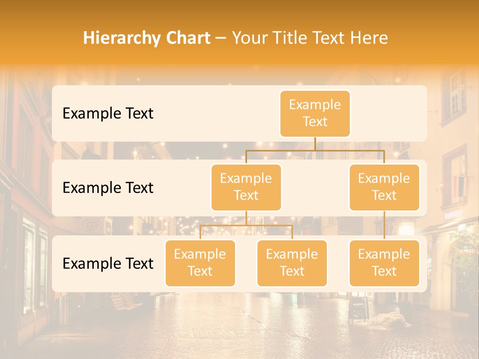 A City Street Filled With Lots Of Lights PowerPoint Template