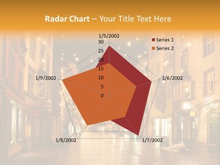 A City Street Filled With Lots Of Lights PowerPoint Template