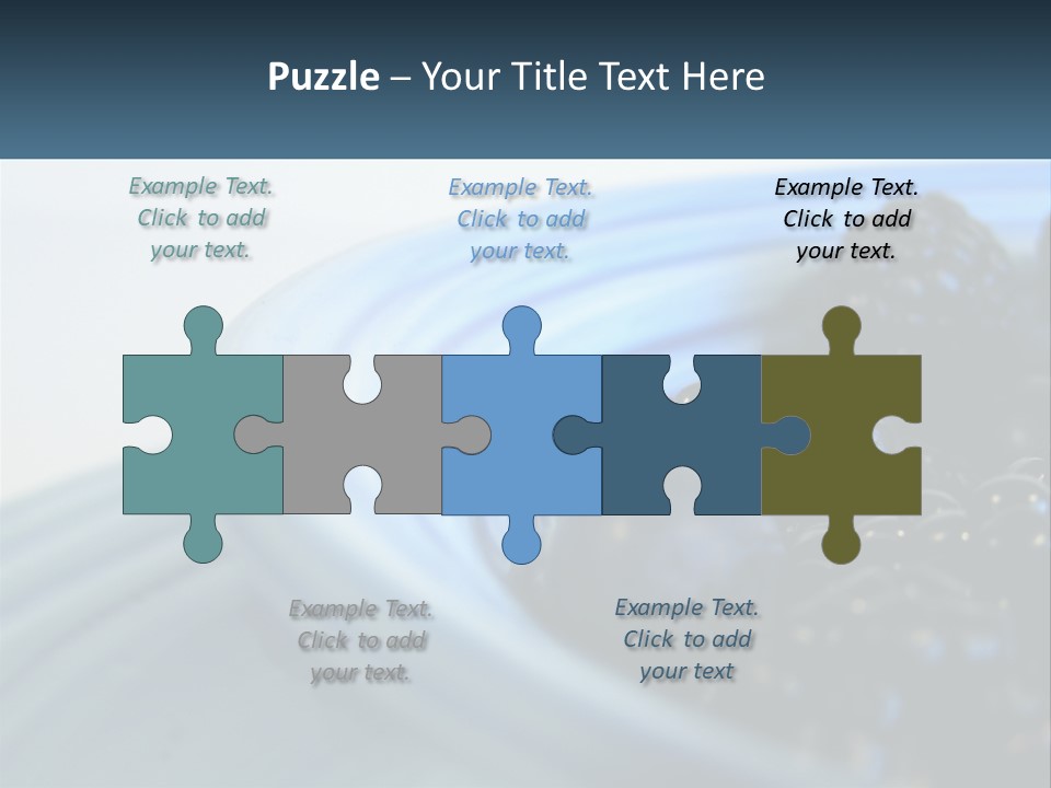 A Blue Bowl Filled With Blackberries On Top Of A Table PowerPoint Template