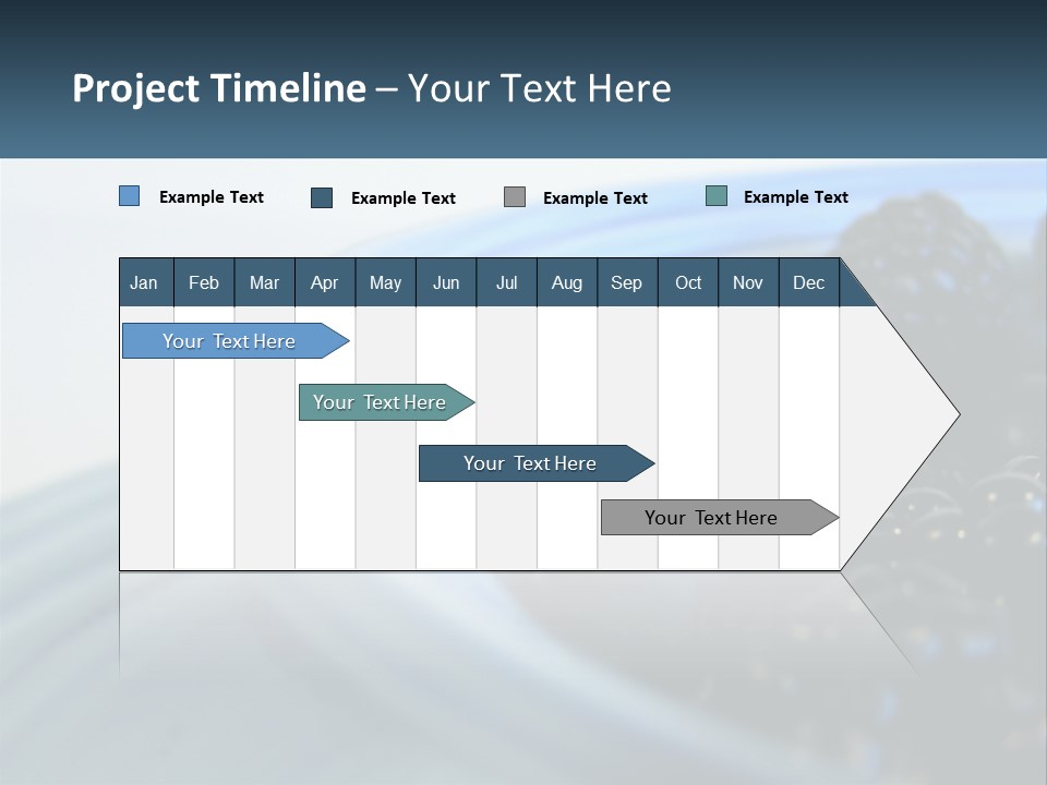 A Blue Bowl Filled With Blackberries On Top Of A Table PowerPoint Template