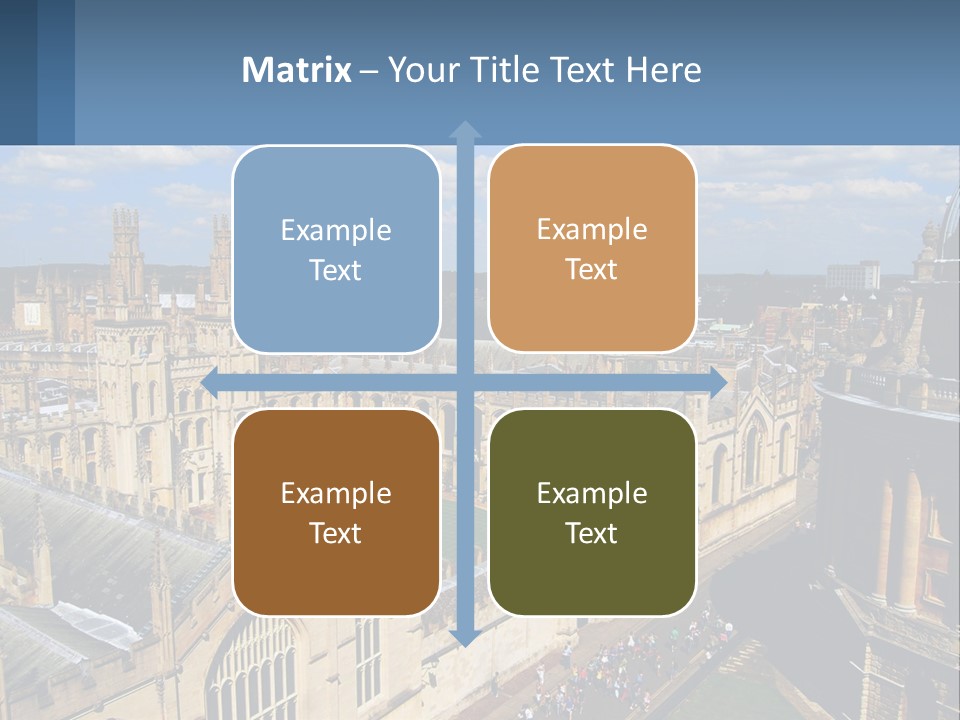 An Aerial View Of A Large Building With A Sky Background PowerPoint Template