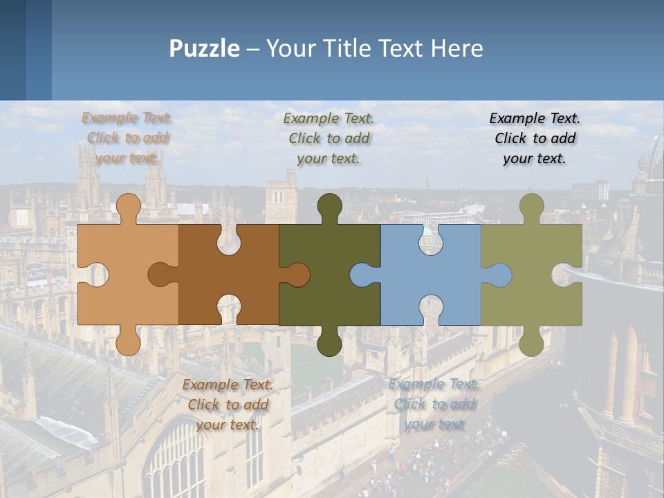 An Aerial View Of A Large Building With A Sky Background PowerPoint Template