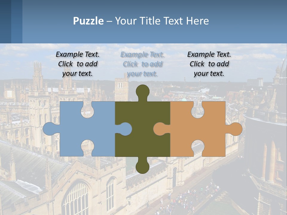 An Aerial View Of A Large Building With A Sky Background PowerPoint Template