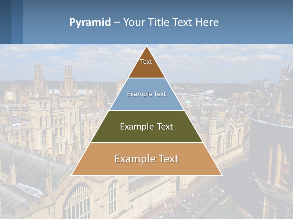 An Aerial View Of A Large Building With A Sky Background PowerPoint Template