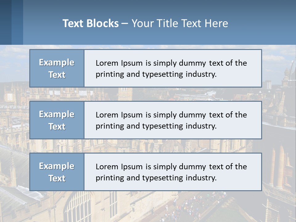 An Aerial View Of A Large Building With A Sky Background PowerPoint Template